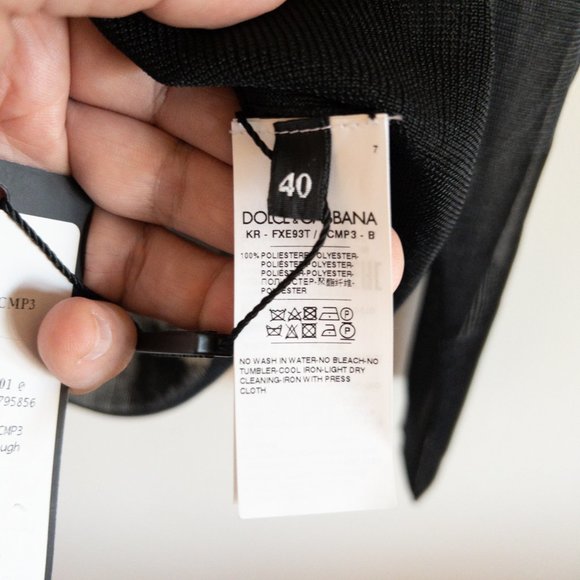 Dolce & Gabbana Sheer Black Pullover Top - Picture 8 of 10